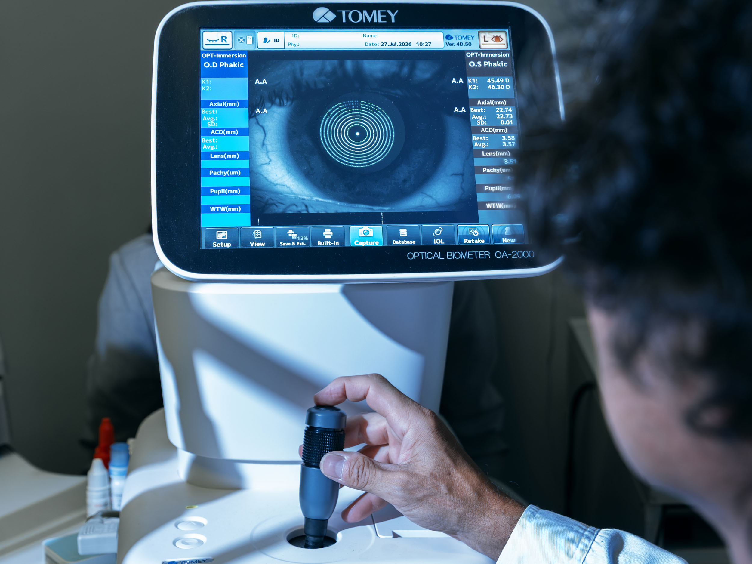 Biometro ottico Tomey